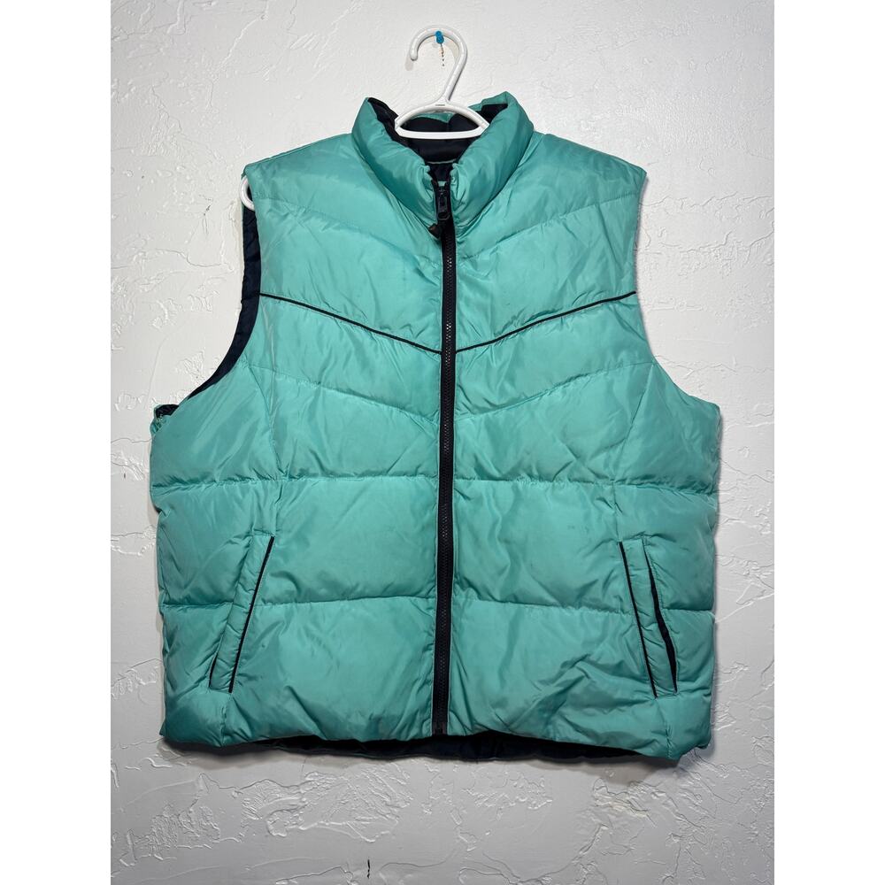 Northcrest down waterfall feathers full zip puffer vest‎ womens XL outdoor barn